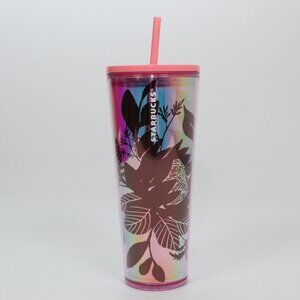 Starbucks Spring 2022 Pink Iridescent Cactus Flower Tumbler 24oz Mother’s Day